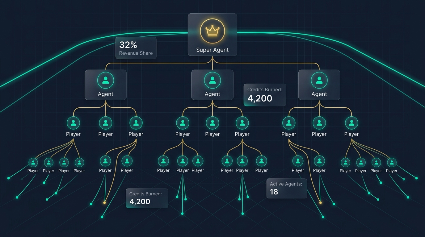 SportsBet Enterprise Agent Network Hierarchy Dashboard