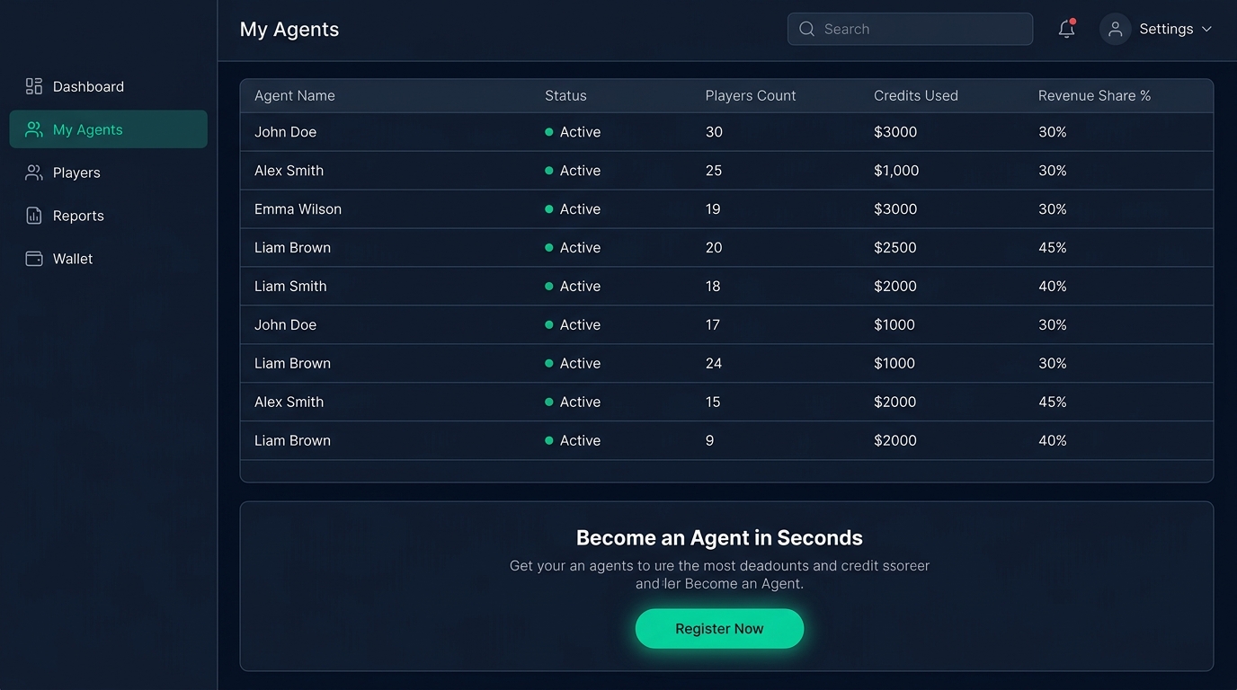 Enterprise Agent Management Backoffice